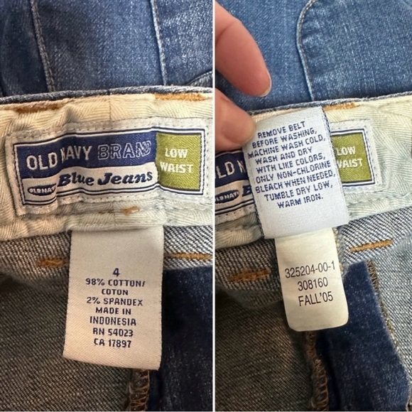 Y2K Old Navy Low Waist Bootcut Jeans Medium Wash Stretch Denim Women’s Size 4 - Picture 14 of 14